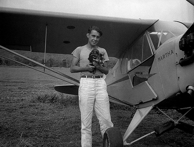 Rolf Blomberg, filmmaker. Ecuadorian Amazon, 1949.