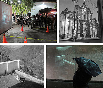 "Nocturnal Blomberg". Quito, 2011. Ten projections of photographs in the public space of the Historic Center sponsored by Quito Tourism Corporation.