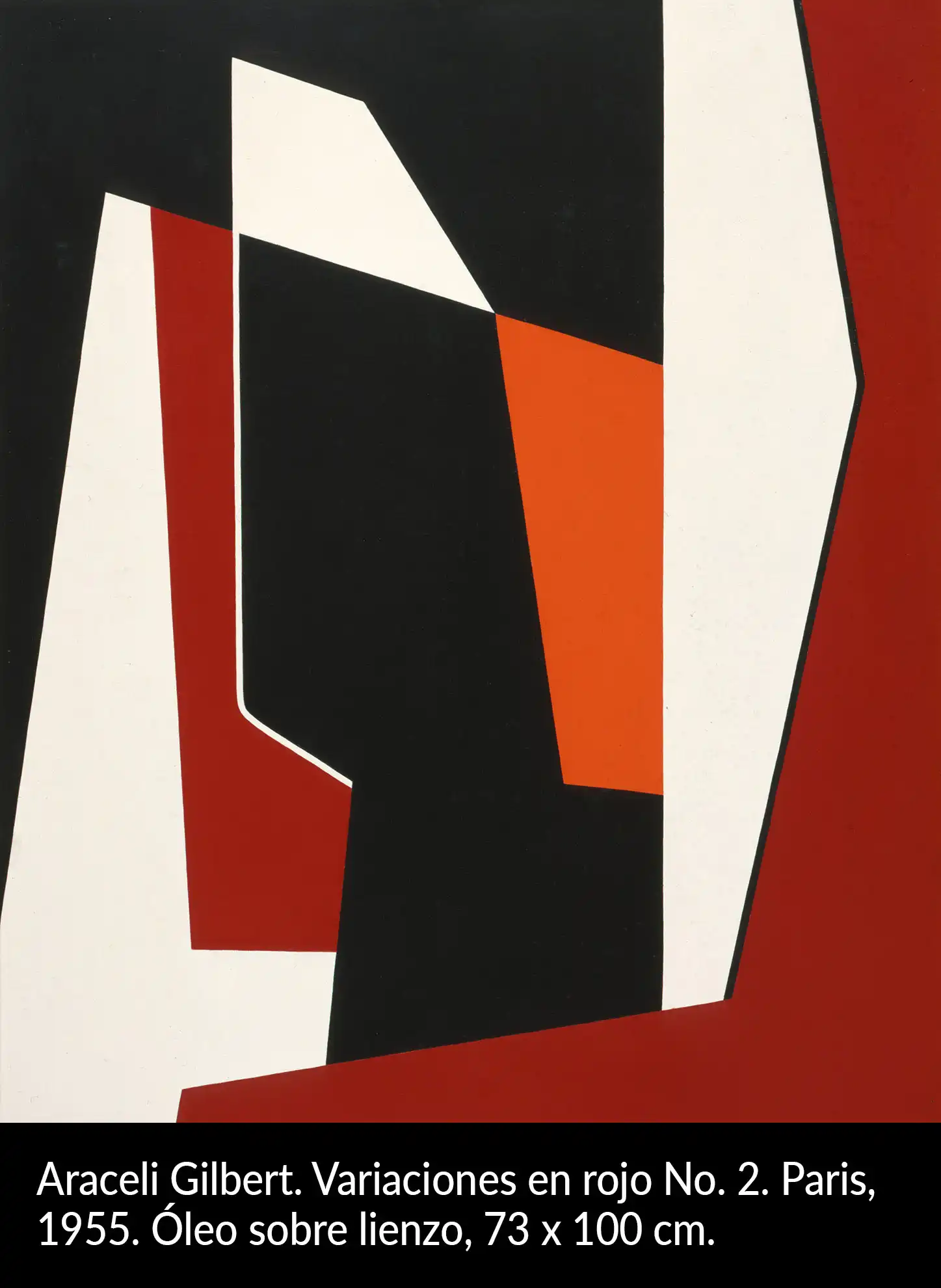 Araceli Gilbert. Variaciones en rojo No 2, 1955.